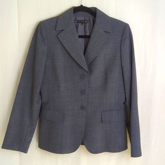 Antonio Melani Pant Suit Gray Size 8 - Picture 1 of 12